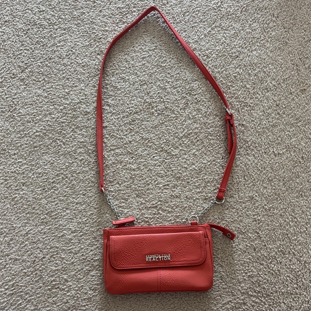 Kenneth Cole Reaction Vibrant Red Crossbody Bag